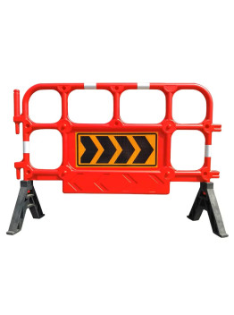 Дорожный барьер красный